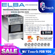 ELBA PROFESSIONAL RANGE STANDING GAS COOKER [EPRC-A6456GE(SS)] With 56L ELECTRIC OVEN