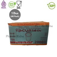 [ WHOLESALE ] 1 CARTON OF PLASTIC CUPS 14 Oz TECHNO 3.5 grams contains 2000 pcs - Pop ice cups 3.5 g