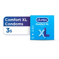 Durex Comfort Condoms  XL 3's [For man] Basic, Large size 56mm (Safety & Protection)