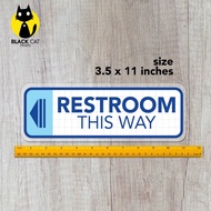 【hot sale】 All Gender and PWD Restroom Signs / Laminated Signages / Sign Boards