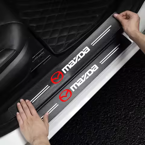 5Pcs Car Door Sticker Threshold Anti Scratch Decal Accessories For Mazda 2 6 3 CX5 CX80 CX70 CX90 MX