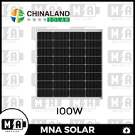 CHINALAND MNA SOLAR PANEL 100W 23V 6A Solar Panel MONO crystalline Cells 100watt Module TUV Certifie