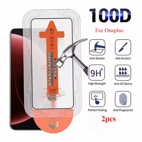 2Pcs One-click Dust Free Tempered Glass For Oneplus Nord CE5 CE4 CE3 Lite Easy Install Screen Protec