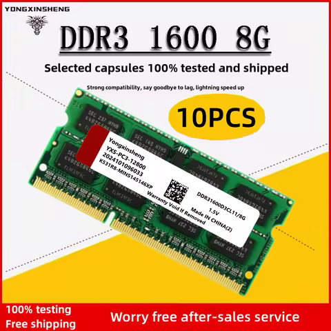 10 pieces set DDR3 DDR3L RAM 4GB 8GB 1600MHZ 1333MHZ notebook laptop PC3 12800S 10600S memory wholes
