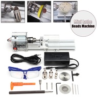 100W Mini Lathe Beads Machine Polisher Table Saw Mini DIY Wood Lathe Tool