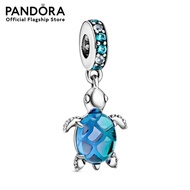 Pandora Blue Sea Turtle Murano Glass Dangle