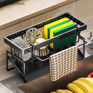 [Prs] Multifunctional Sponge Rack Kitchen Shelf Sink Rag Dishwashing Detergent Dishcloth Organizer K
