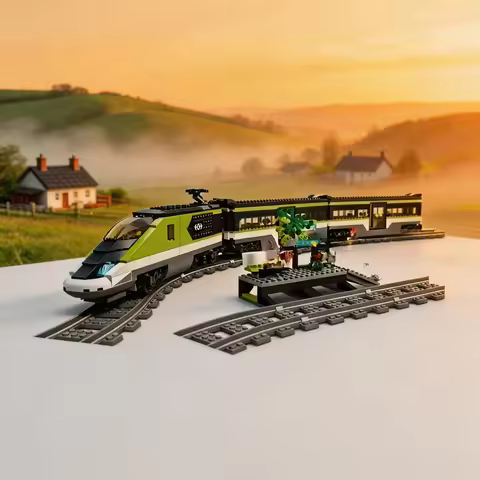 ​New express high-speed car 60337 adult high-end holiday gift building blocks diy toys for men and w
