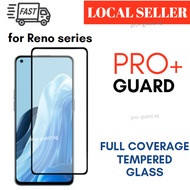 [SG SELLER] Full Coverage Tempered Glass Oppo Reno 11F 8 Pro 7 Pro 7z 5 5z 3 Pro 2 2 Z 10x Zoom Screen Protector