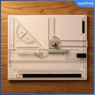 [RazecaMY] A4 Drawing Board Sliding Guide Guides Drafting Board Portable Drafting Table Transparent 