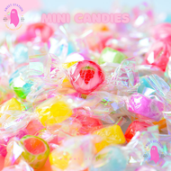 Mini candy ลูกอมตัด ไซส์มินิ คละรสผลไม้ หลากสี ลูกอมแฮนเมด (แพ็ก 50และ100ชิ้น/ถุง) อร่อย หอม หวาน ลูกอมผลไม้ ลูกอมมินิ ลูกอมจิ๋ว สีสันสดใ