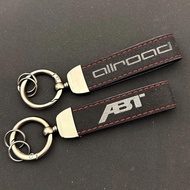 2025 Suede Leather Allroad Keyring ABT Car Keychain For Audi A4 A5 A6 A3 A1 A2 A7 Q2 Q3 Q4 Q5 Q7 S3 