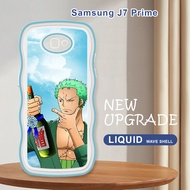 For Samsung Galaxy J7 Prime J2 Prime J7 2015 J7 Core J5 Pro J7 Pro Anime OnePiece Mighty Zoro Casing Fashion Soft Wavy Cover Shockproof Cellphone Protection Phone Case
