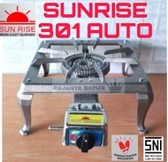 Sr 301 auto 1 mata - Kompor gas bodi cor sunrise SUN RISE tipe 301 auto SNI - kompor sr 301auto -kom