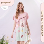 Young Hearts Young Curves Enjoy the Moment Good Day Microfiber Short Sleeves Sleep Dress C01-P01490
