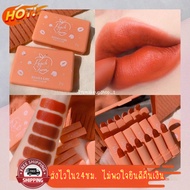 (มีCOD) ของแท้ ถูกสุด เซตลิปพีช 6แท่ง6สี  Hasaya Girl Peach Farm ลิปแมท โทนส้มอิฐ ส้มพีช แดงก่ำ  ตลับ mini มาพร้อมกับกระจกในตลับ พกพาสะดวก สีสวยมาก