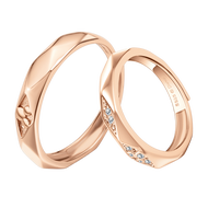 Disney authentic 2 cái 925 nhẫn đôi bạc đồ trang sức nhẫn cưới Nhẫn đính hôn