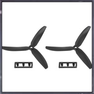 [A Z T K] 1 pair 5030 3-Blades Direct Drive Propeller Prop CW/CCW for RC Airplane Aircraft (Black)