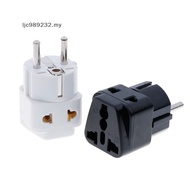【NIMY】 1 to 2 Splitter Germany France 5mm plug to universal UK/US/EU/AU 2/ 3 pin soet