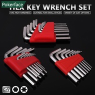 POKERFACE 5/8/11Pcs 1.27-6mm Hex Key Set Allen Wrench Metric WrenchAllen Wrench Metric Wrench Inch W