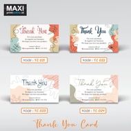 MAXI - Thank You Card Thank You Card size 5.5 x 9 cm