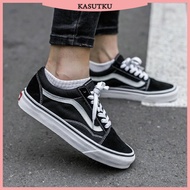 KASUTKU Vans Old Skool Black White Women Sneakers Men Old Skool Shoes Kasut Van Lelaki Hitam Putih Vanz Kasut Perempuan