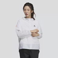 ADIDAS WB JKT 女連帽風衣外套-GP0670 XS 白