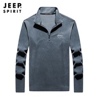 JEEP SPIRIT ฤดูใบไม้ร่วง/ฤดูหนาวแขนยาว Hoodie ลำลองสำหรับผู้ชาย