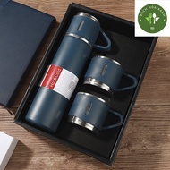Thermos Bottle Hot And Cold Water Bottle Free With 2 Cups Of 500 ml Water Bottle With Cup, Stainless Steel Water Bottle With 2 Cups