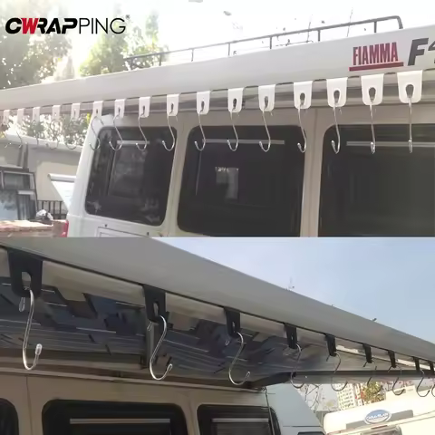 Van Motorhome RV Awning Hooks Lights Camping Hangers Camping Tent Clamp Tarp Clips Buckle 5/10PCS Ca