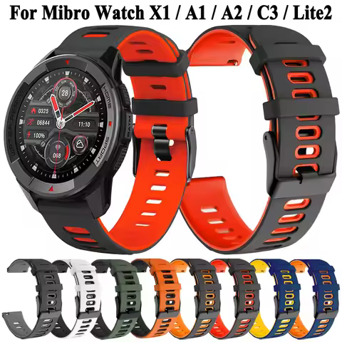 22mm Strap For Xiaomi Mibro Watch X1 A1 Watchband Bracelet For Mi Bro Lite2 A2 C3 Smartwatch Replace