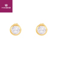 HABIB Oro Italia Auri White and Yellow Gold Earring, 916 Gold