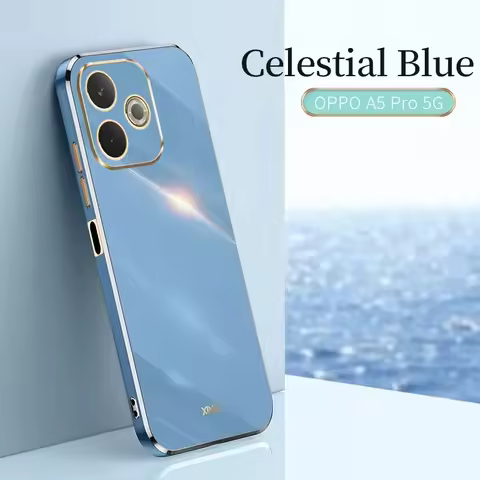 For OPPO A5 Pro 5G Candy 6D Plaiting Soft TPU Phone Case For OPPO A5 2025 A5Pro Plating Soft Silicon