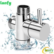 LANFY 3 Way Shower Head Diverter Valve, G1/2 Brass 3 Way Switch Faucet Valve, Shower Faucet Connecto