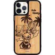 迪士尼史迪仔 iPhone 15 Pro天然木保護殻case magsafe 5621