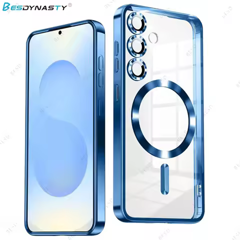 Plating Magsafe Magnetic Case For Samsung Galaxy S25 FE S24 S23 Ultra A56 A36 A26 A55 A54 A17 A07 A1