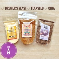 Lactation Cookie INGREDIENTS Set A (galactagogue) brewers yeast brewer's flaxseed chia seeds
