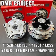 Y15ZR/LC135/125Z/LC5S/EX5 DREAM/W100 RACING BOY HUB CHROME DIAMOND E SERIES WHEEL HUB GANTANG CHROME 100%ORI