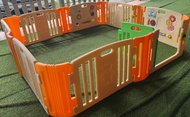 คอกกั้น รั้วกั้นเด็ก คอกกั้นเด็ก EDUPLAY รุ่น Happy Baby Room สีส้มเขียว Size L