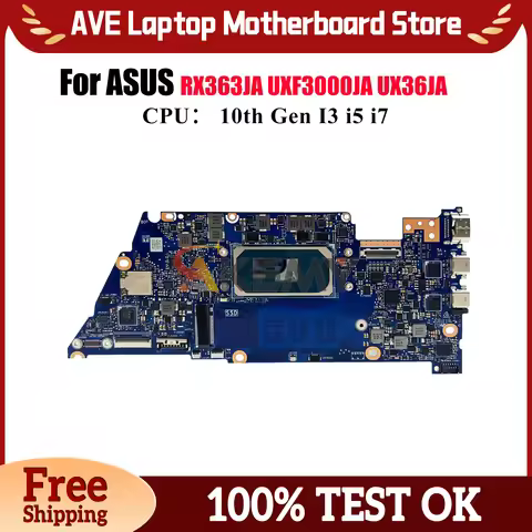 UX363JA Laptop Motherboard For ASUS ZenBook UX36JA BX363JA RX363JA UXF3000JA UX363 Mainboard With 10