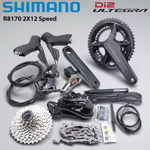 Shimano Ultegra Di2 R8170 2x12s Road Disc Brake Groupset Electronic Product Groupset include R8150 F
