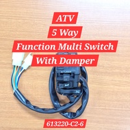 ATV 5 Way Function Multi Switch With Damper - ATV Parts Ready Stock Di Malaysia