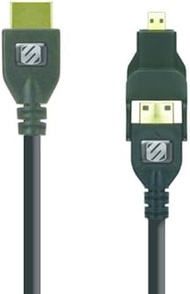 SCOSCHE HDMI Cable, 70.9 inches (180 cm), HDMI TO MINI AND MICRO, HDMI, 6MMR