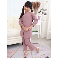 SUIT AILANI KIDS Suit Muslimah Labuh Kanak2 Perempuan Girls Clothing Set Baju Blouse dan Seluar Buda