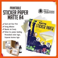 Matte Sticker Paper A4 175GSM (20 sheets)