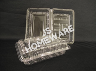 Kuih Container OPS-H1 / Disposable Plastic Clear Bakery Container (100pcs+-) / OPS H1 / Plastic Cont