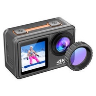戶外運動相機 4K高清濾鏡照相機 彩色雙屏防抖防水騎行錄影機jydz
