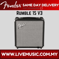 *SAME DAY DELIVERY* Fender Rumble 15 V3 - 15-watt, 1x8" Guitar Bass Amplifier