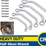 10-22mm Half Moon Offset Wrench / 12 point offset wrench / double end spanner / ring spanner / spann