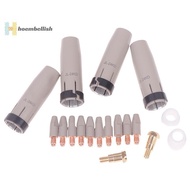 <Hoembellish> 1Set 36KD New Coating Protection Nozzle1.0/1.2mm MIG Torch Gas Nozzle Tip Holder Of 36
